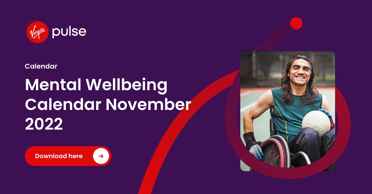 November 2022 Mental Wellbeing Calendar Virgin Pulse